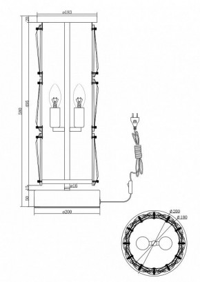 Настольная лампа декоративная Maytoni Puntes MOD043TL-02G в Ишиме - ishim.mebel24.online | фото 3
