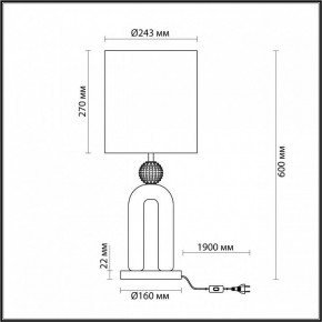 Настольная лампа декоративная Odeon Light Bagel 5410/1T в Ишиме - ishim.mebel24.online | фото 4