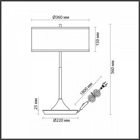 Настольная лампа декоративная Odeon Light Bergi 5064/2T в Ишиме - ishim.mebel24.online | фото 8