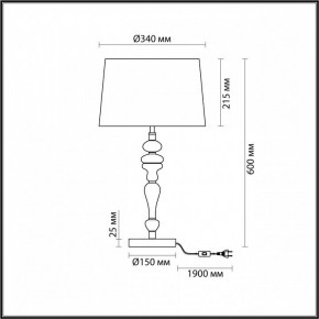 Настольная лампа декоративная Odeon Light Homi 5040/1T в Ишиме - ishim.mebel24.online | фото 4