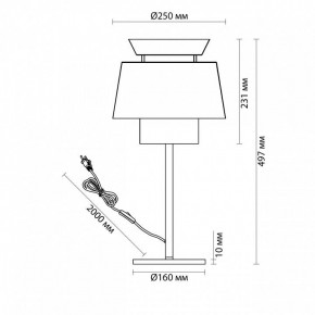 Настольная лампа декоративная Odeon Light Kressa 4992/1T в Ишиме - ishim.mebel24.online | фото 4