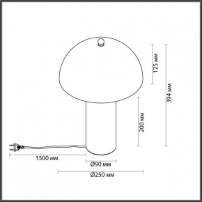 Настольная лампа декоративная Odeon Light Rufina 7089/2T в Ишиме - ishim.mebel24.online | фото 5