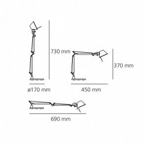 Настольная лампа офисная Artemide  0011860A в Ишиме - ishim.mebel24.online | фото