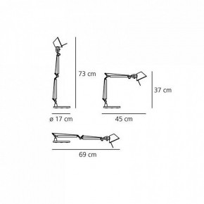 Настольная лампа офисная Artemide  A011830 в Ишиме - ishim.mebel24.online | фото 6