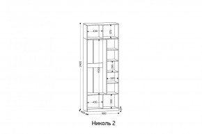 НИКОЛЬ 2 шкаф 2-х створчатый в Ишиме - ishim.mebel24.online | фото 3