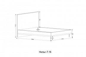 НИЛЬС - 7.16 Кровать с ортопедом 1600 в Ишиме - ishim.mebel24.online | фото 2