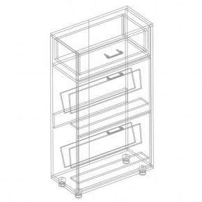 Обувница 2-ств. с ящиком "Сандра" в Ишиме - ishim.mebel24.online | фото 2