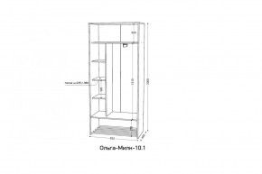 ОЛЬГА-МИЛК 10.1 Шкаф-купе без зеркала в Ишиме - ishim.mebel24.online | фото 2