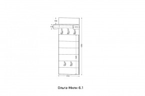 ОЛЬГА-МИЛК 6.1 Вешало настенное в Ишиме - ishim.mebel24.online | фото 2