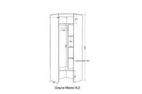 ОЛЬГА-МИЛК 9.2 Шкаф угловой с зеркалом в Ишиме - ishim.mebel24.online | фото 2