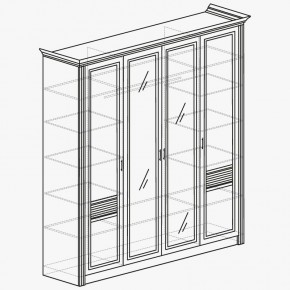 ОРЛЕАН Спальный гарнитур (модульный) ясень белый в Ишиме - ishim.mebel24.online | фото 5