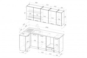 ПАРМА Кухонный гарнитур Прайм 400 (1100*2000 мм) в Ишиме - ishim.mebel24.online | фото 2