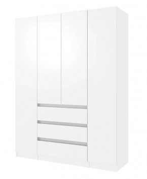 ПАРУС Шкаф 4-х ств. 1600 (белый) в Ишиме - ishim.mebel24.online | фото