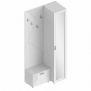 Пенал 1-ств с зеркалом и полками "Сандра" в Ишиме - ishim.mebel24.online | фото 2