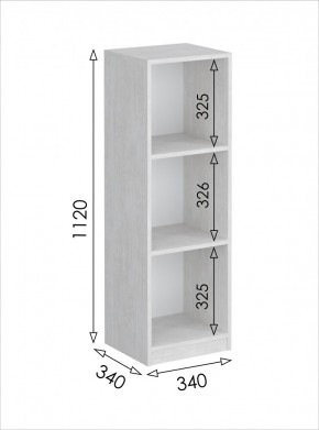 Пенал открытый мини Вена (Молокай) в Ишиме - ishim.mebel24.online | фото 3