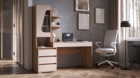 ПИФАГОР Стол компьютерный (дуб вотан/кашемир) в Ишиме - ishim.mebel24.online | фото