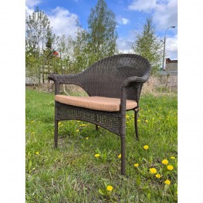 Плетеное кресло LV-140B-Brown с подушкой в комплекте в Ишиме - ishim.mebel24.online | фото 2