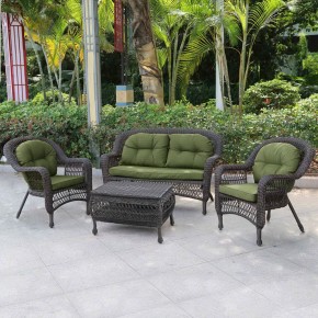 Плетеный комплект для отдыха LV-520BG Brown/Green в Ишиме - ishim.mebel24.online | фото 2