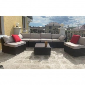 Плетеный модульный комплект YR822D Brown/Beige в Ишиме - ishim.mebel24.online | фото 1