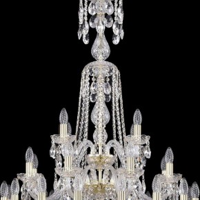 Подвесная люстра Bohemia Ivele Crystal 1402 1402/16+8+4/300/XL-123/3D/G в Ишиме - ishim.mebel24.online | фото 5