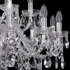 Подвесная люстра Bohemia Ivele Crystal 1411 1411/12+6/300/Ni в Ишиме - ishim.mebel24.online | фото 2