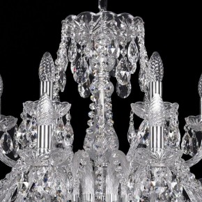 Подвесная люстра Bohemia Ivele Crystal 1411 1411/12+6/300/Ni в Ишиме - ishim.mebel24.online | фото 4