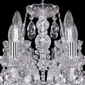 Подвесная люстра Bohemia Ivele Crystal 1411 1411/8+4/195/Ni в Ишиме - ishim.mebel24.online | фото 4