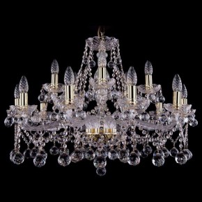 Подвесная люстра Bohemia Ivele Crystal 1413 1413/10+5/300/G/Balls в Ишиме - ishim.mebel24.online | фото