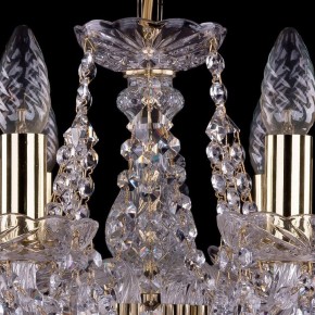 Подвесная люстра Bohemia Ivele Crystal 1413 1413/6/141/G/Leafs в Ишиме - ishim.mebel24.online | фото 4