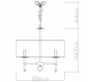 Подвесная люстра Divinare Candela 1162/01 LM-5 в Ишиме - ishim.mebel24.online | фото 4