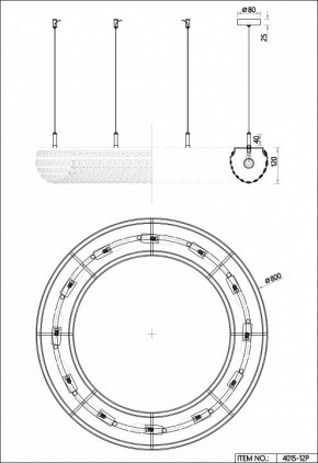 Подвесная люстра Favourite Monilibus 4015-12P в Ишиме - ishim.mebel24.online | фото 5