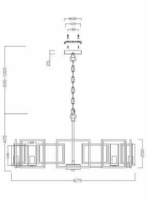 Подвесная люстра Maytoni Bowi H009PL-08G в Ишиме - ishim.mebel24.online | фото 4