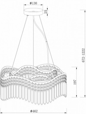 Подвесная люстра Maytoni Gracia DIA201PL-06G в Ишиме - ishim.mebel24.online | фото 3