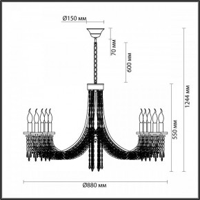 Подвесная люстра Odeon Light Capel 5063/10 в Ишиме - ishim.mebel24.online | фото 5