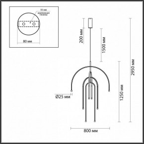 Подвесная люстра Odeon Light Memfi 6633/95L в Ишиме - ishim.mebel24.online | фото