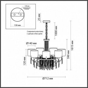 Подвесная люстра Odeon Light Nicole 4886/7 в Ишиме - ishim.mebel24.online | фото 7