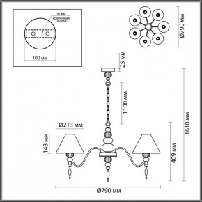 Подвесная люстра Odeon Light Sochi 4896/7 в Ишиме - ishim.mebel24.online | фото 6