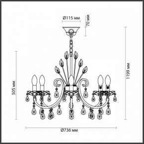 Подвесная люстра Odeon Light Versia 4977/8 в Ишиме - ishim.mebel24.online | фото 6