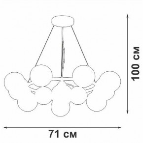 Подвесная люстра Vitaluce V48410 V48410-8/12S в Ишиме - ishim.mebel24.online | фото 3