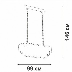 Подвесная люстра Vitaluce V5353 V5353-8/19 в Ишиме - ishim.mebel24.online | фото 4