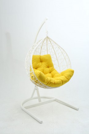 Подвесное кресло Бароло (белый/желтый) в Ишиме - ishim.mebel24.online | фото
