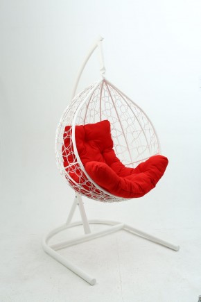 Подвесное кресло Бароло (белый/красный) в Ишиме - ishim.mebel24.online | фото