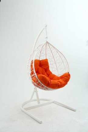 Подвесное кресло Бароло (белый/оранжевый) в Ишиме - ishim.mebel24.online | фото