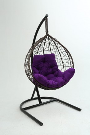Подвесное кресло Бароло (коричневый/фиолетовый) в Ишиме - ishim.mebel24.online | фото