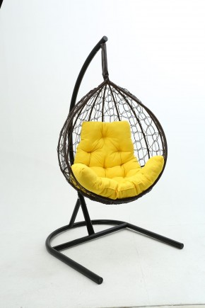 Подвесное кресло Бароло (коричневый/желтый) в Ишиме - ishim.mebel24.online | фото
