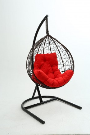 Подвесное кресло Бароло (коричневый/красный) в Ишиме - ishim.mebel24.online | фото