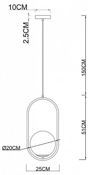 Подвесной светильник Arte Lamp Matisse A7746SP-1AB в Ишиме - ishim.mebel24.online | фото 3