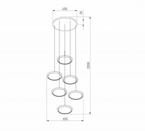 Подвесной светильник Eurosvet Crespella 90034/6 золото в Ишиме - ishim.mebel24.online | фото 5