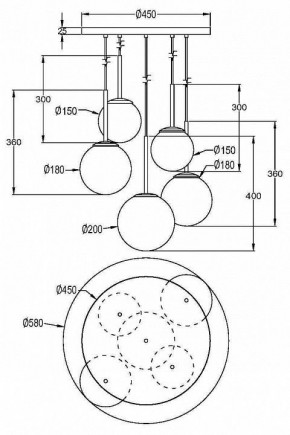 Подвесной светильник Maytoni Basic form MOD321PL-05G1 в Ишиме - ishim.mebel24.online | фото 4