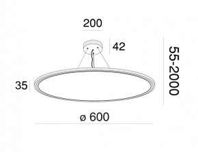 Подвесной светильник Maytoni Cosmos MOD057PL-L54W4K в Ишиме - ishim.mebel24.online | фото 4